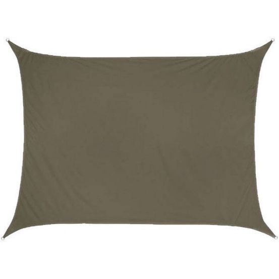 Toile d'ombrage rectangulaire 4 x 3 mètres kaki