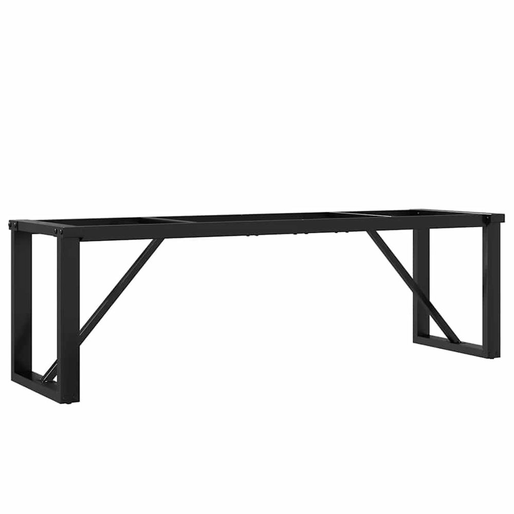 Pieds de table basse cadre en o 140x30x43 cm acier