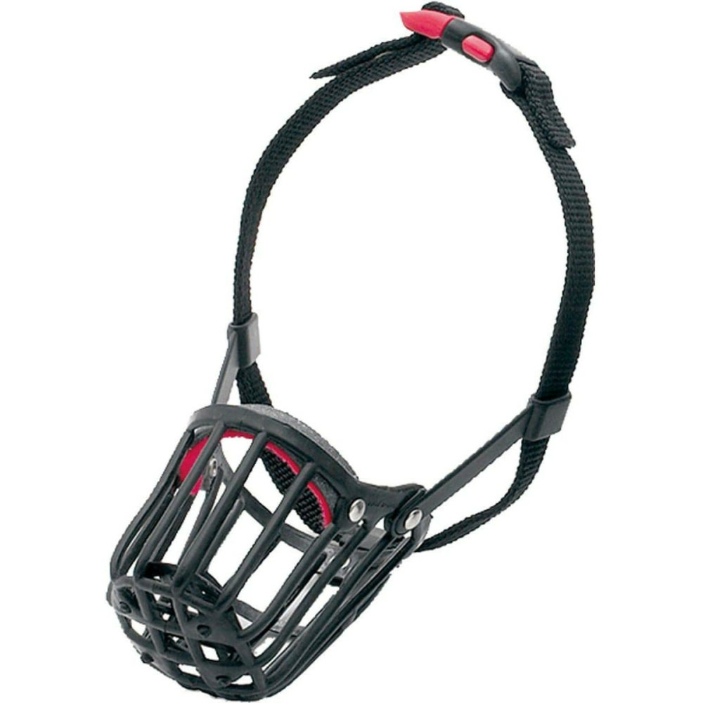 Muselière silas m noir 28 cm 36-47 cm pour chien