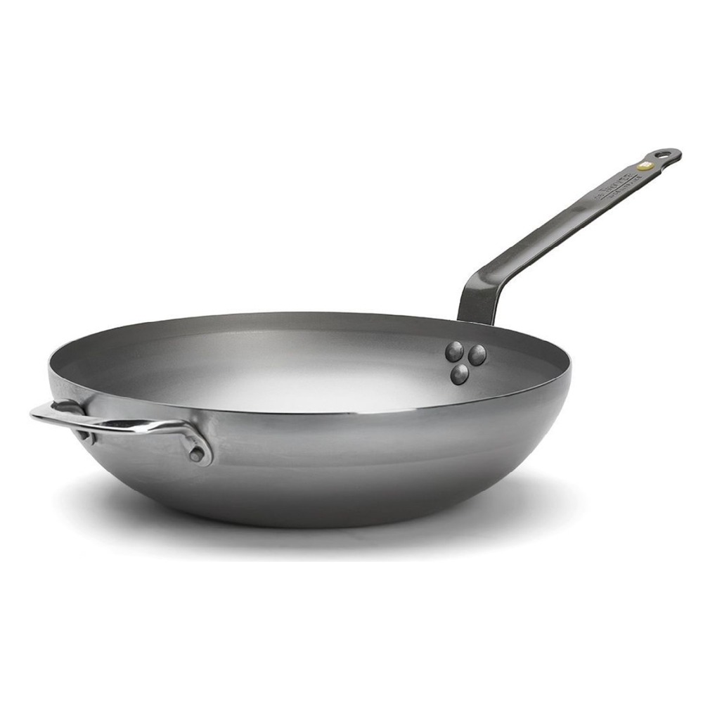 Poêle wok acier doux 32cm - 5617.32