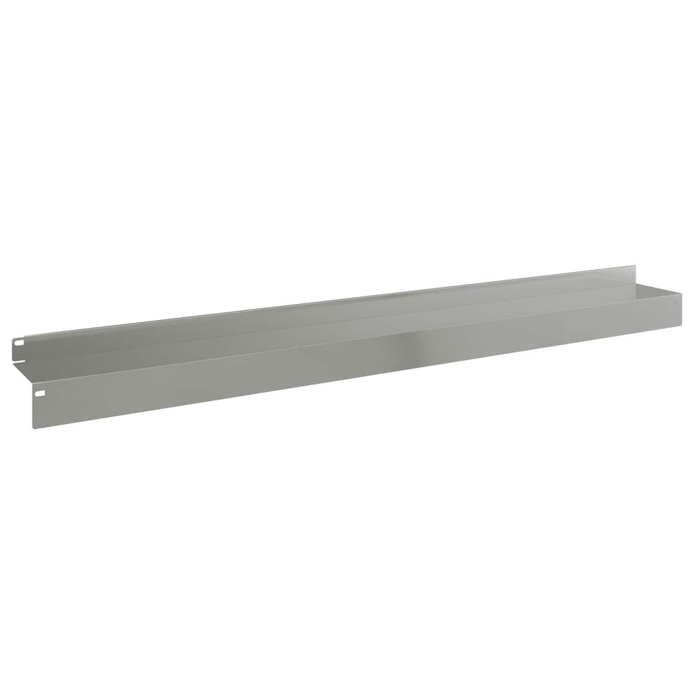 Bordure de pelouse 20 pc 100 x 10 x 8 cm acier argenté