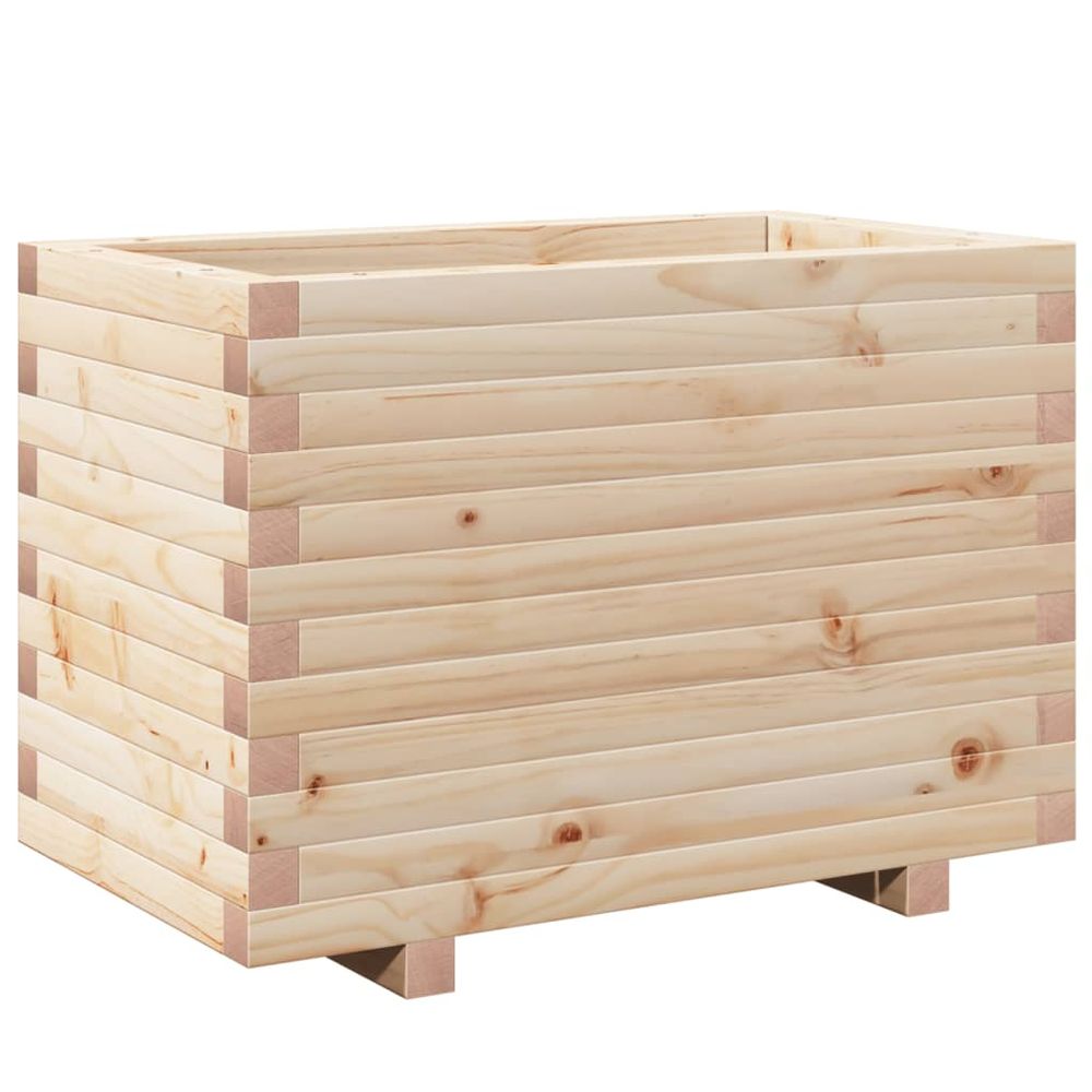 Jardinière 70x40x49,5 cm bois de pin massif