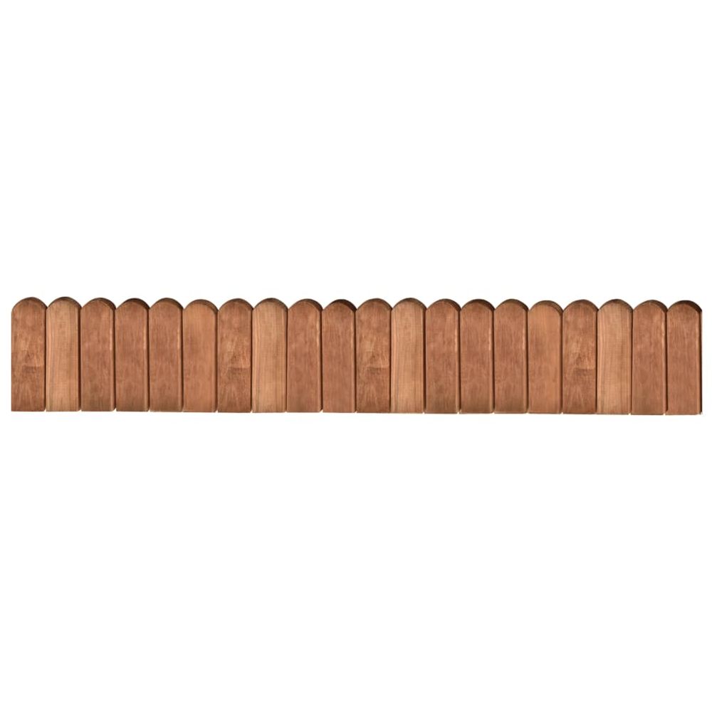 Rouleau de bordure marron 120 cm bois de pin imprégné