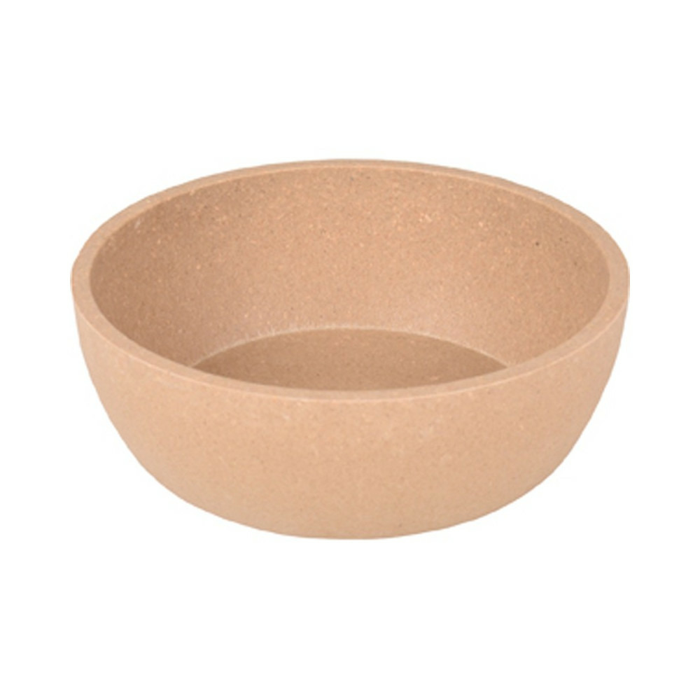 Gamelle 450 ml rimboé en bambou couleur taupe pour chat ou chien