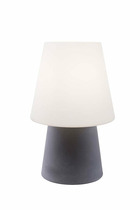 Lampadaire lumineuse blanc chaleureux - 60cm - gris - lampe extérieur et intérieur