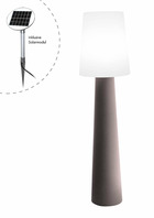 Lampadaire lumineuse taupe - 160cm - lampe extérieur solaire