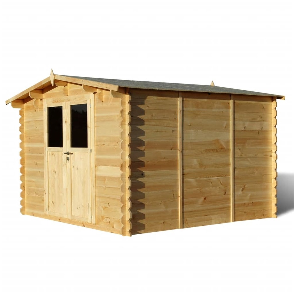 Abri de jardin en bois 28 mm 3 x 3 m | Truffaut