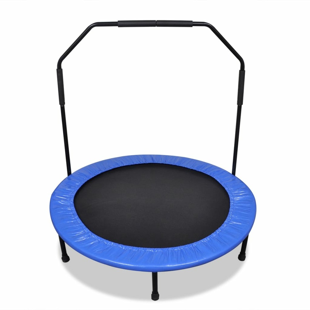 Mini trampoline pliable 114 cm avec barre de maintien