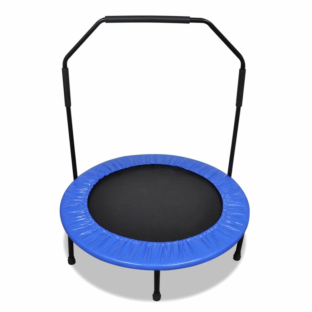 Mini trampoline pliable 101 cm avec barre de maintien