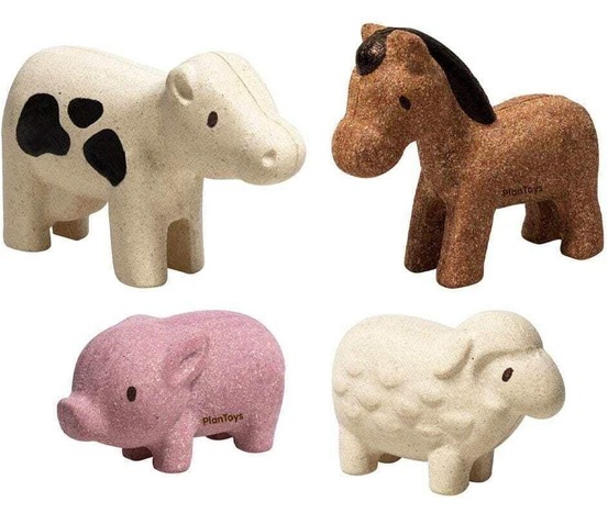 Figurines - 4 animaux de la ferme