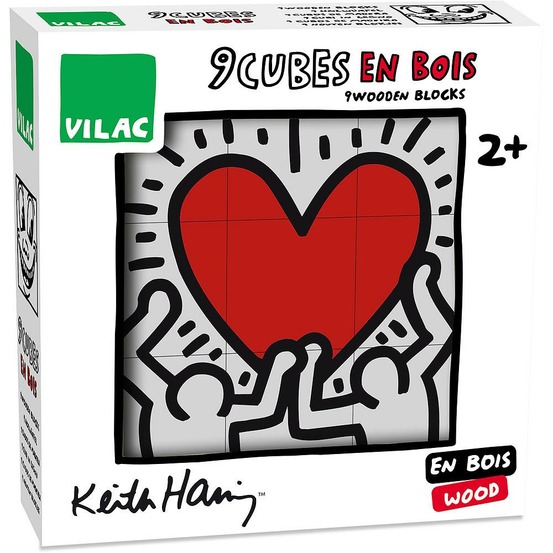 Coffret de 9 cubes keith haring