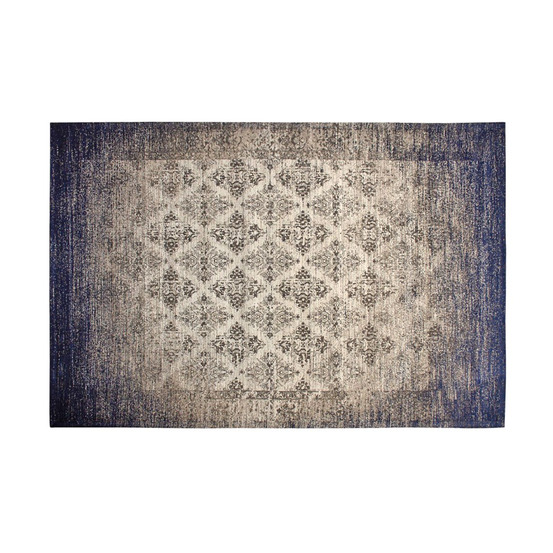 Tapis jacquard bleu 280 cm