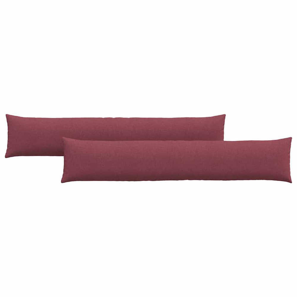 Coussins de canapé 2 pcs bordeaux 200 x 40 cm tissu