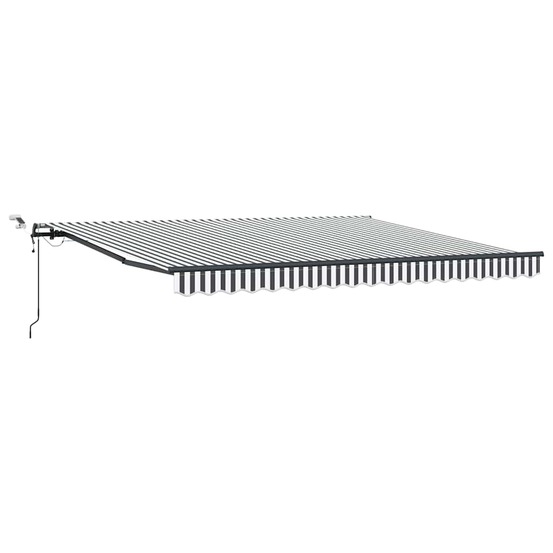Auvent rétractable automatique avec led anthracite et blanc
