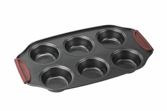 Moule à muffins revêtement anti-adhésif - 31 x 18 cm - convient aux fours