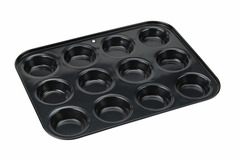 Moule à muffins revêtement anti-adhésif - 32 x 24 cm - convient aux fours