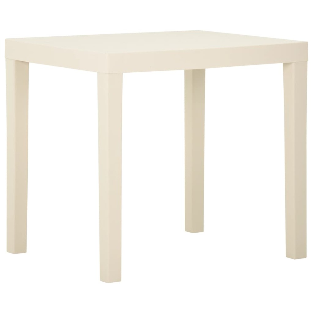 Table pliable de jardin Blanc 79x72x70 cm Plastique vidaXL