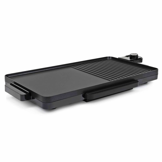 Plancha électrique 2 en 1 2000 w 49x27 cm noir