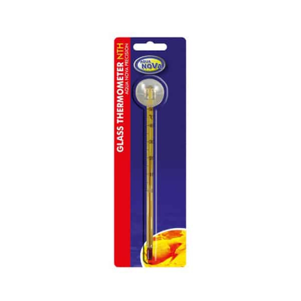 Nth - thermomètre jaune en verre avec ventouse