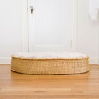 Nosy - grand lit design pour chien en herbe naturelle, taille m