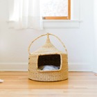Cabana - grotte pour chat design en herbe naturelle