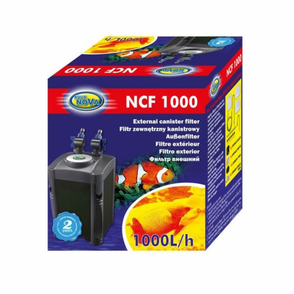 Ncf-1000 - filtre externe pour aquarium jusqu'à 300l
