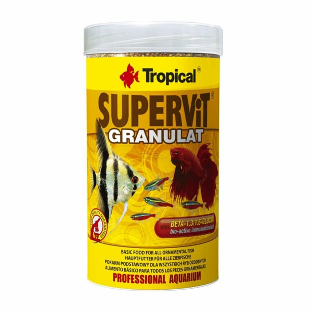 Supervit granulat 250ml : nourriture pour poissons tropicaux