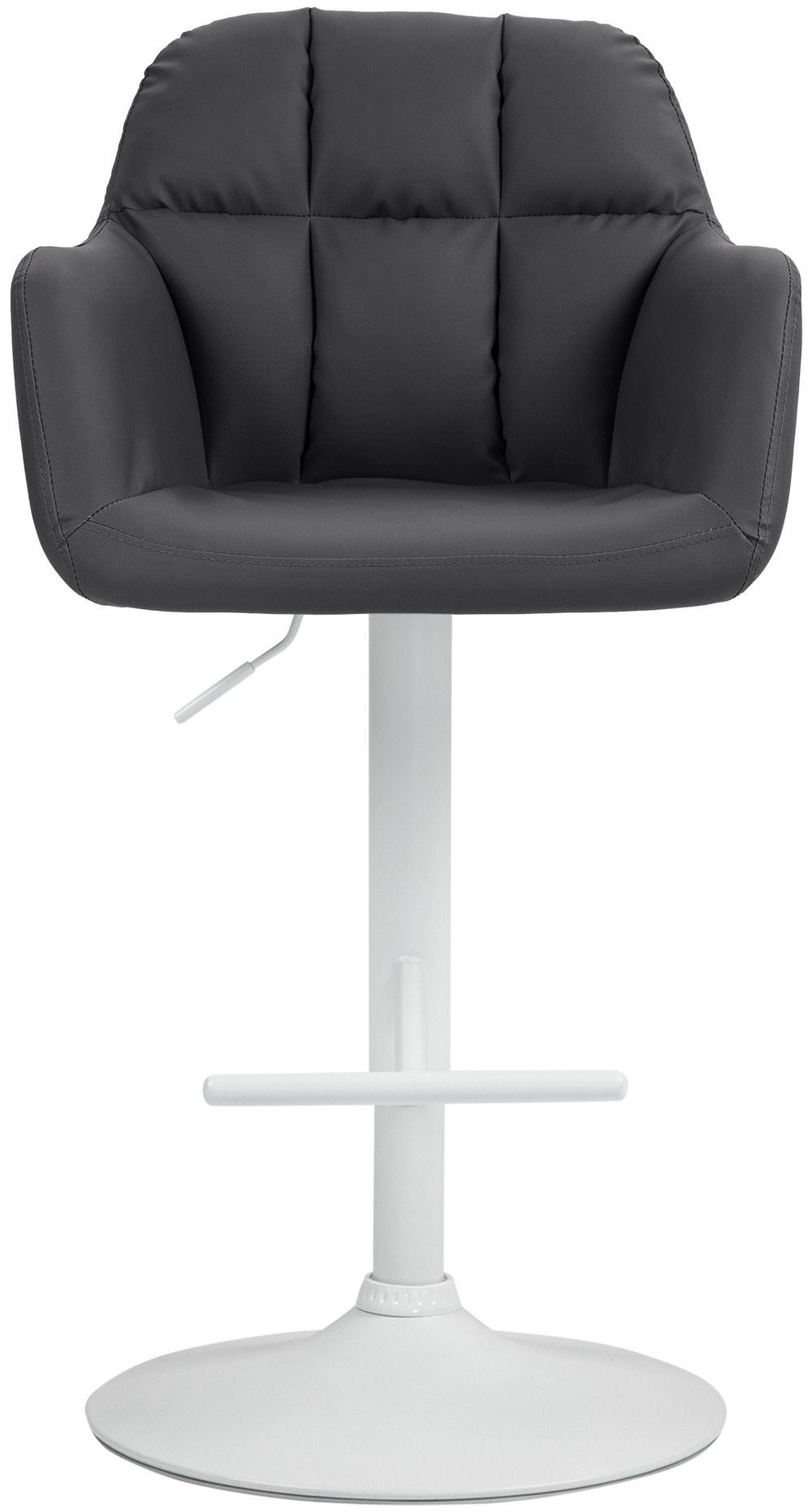 Tabouret de bar natoma simili cuir blanc