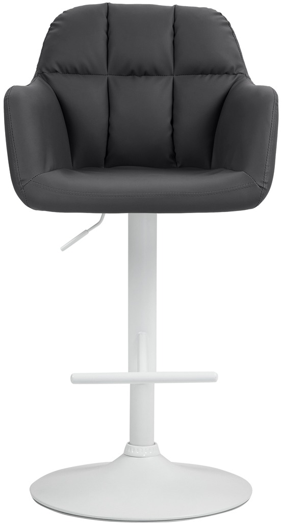 Tabouret de bar natoma simili cuir blanc