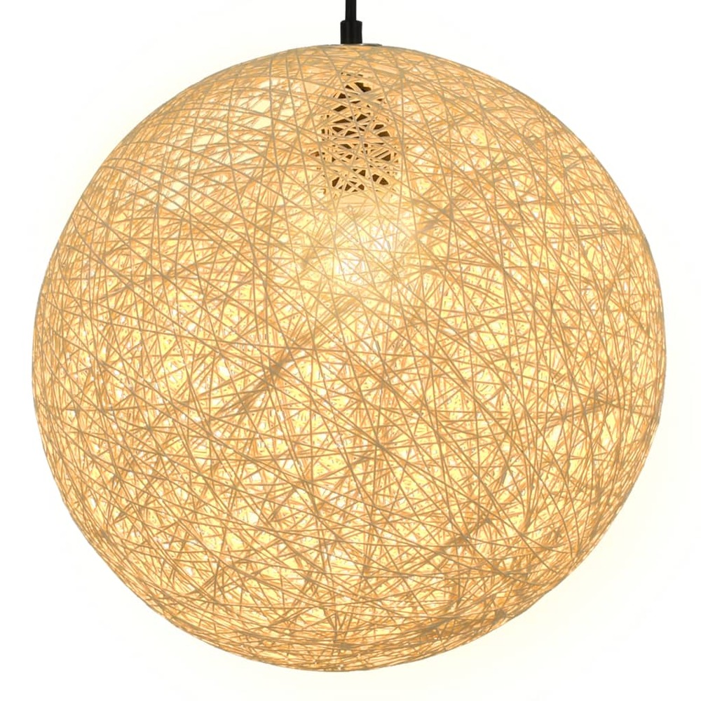 Lampe suspendue crème sphère 35 cm e27