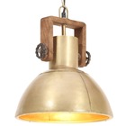 Lampe suspendue industrielle 25 w laiton rond 30 cm e27