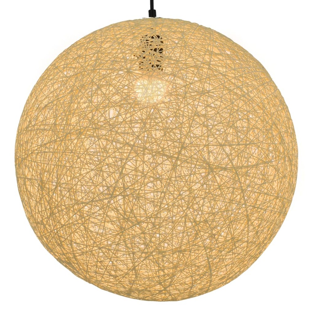 Lampe suspendue crème sphère 45 cm e27