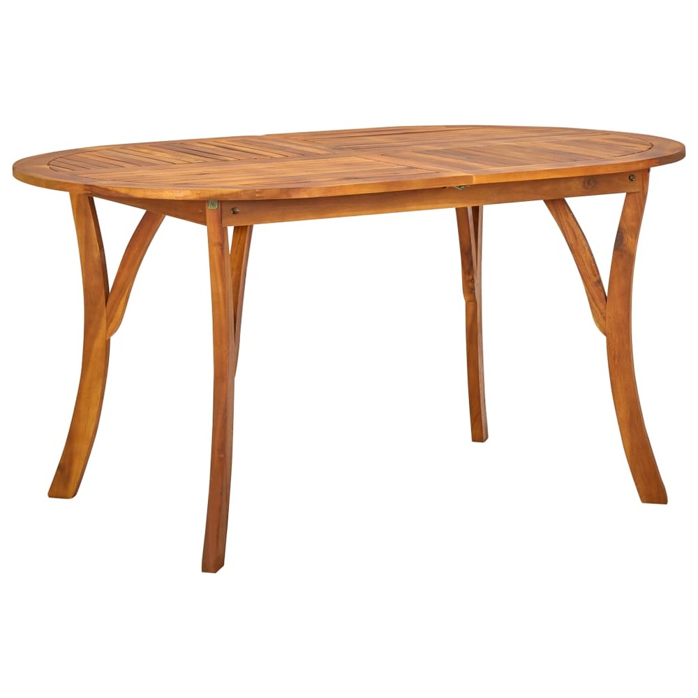 Table de jardin 150x90x75 cm bois d'acacia solide