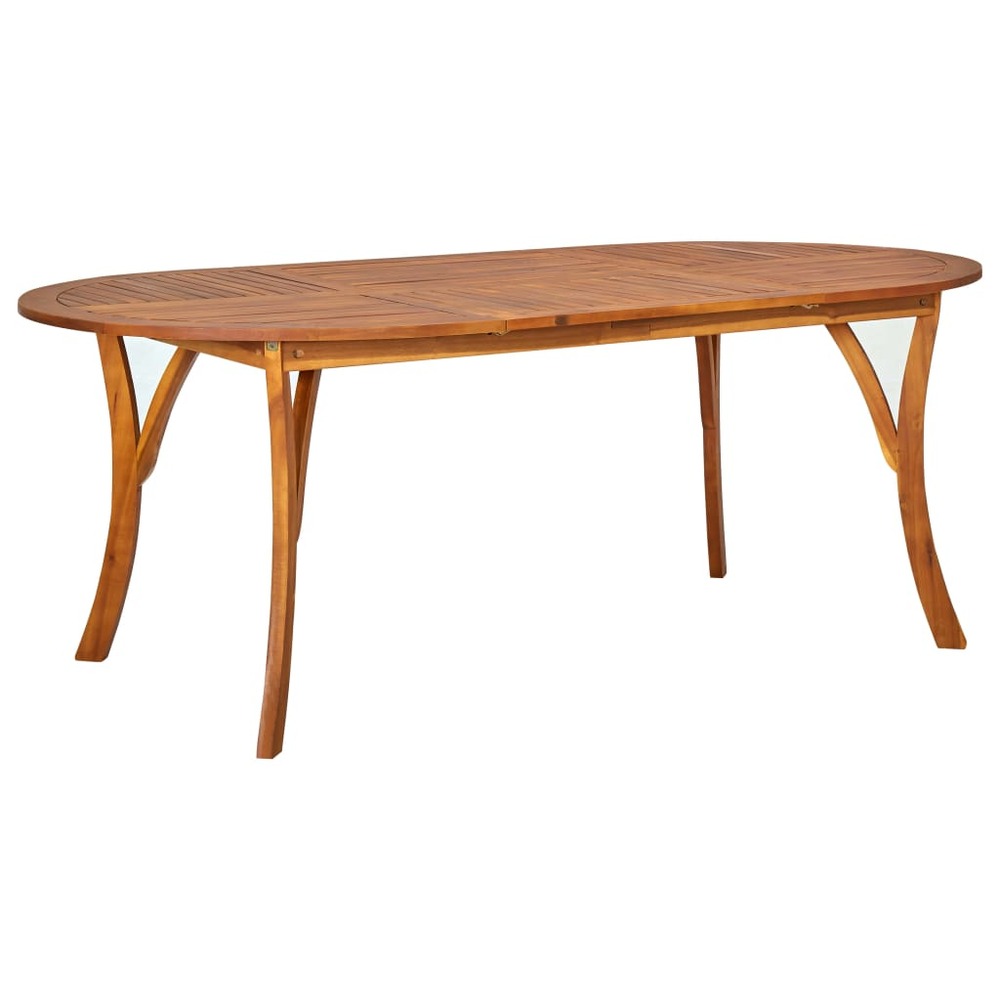 Table de jardin 201x100x75 cm bois d'acacia massif