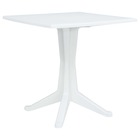Table de jardin blanc 70x70x71,7 cm plastique