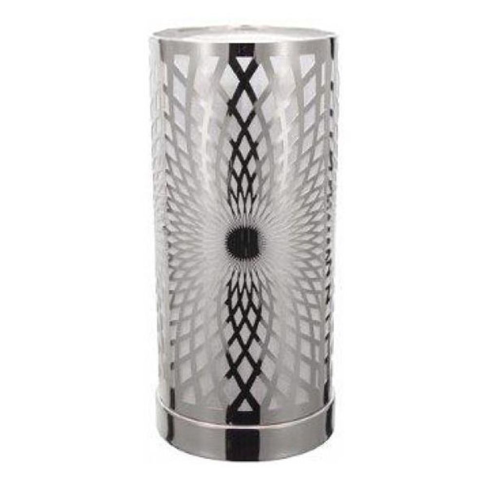 Lanterne lumineuse avec led kaleidoscope argent