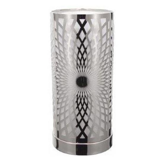 Lanterne lumineuse avec led kaleidoscope argent