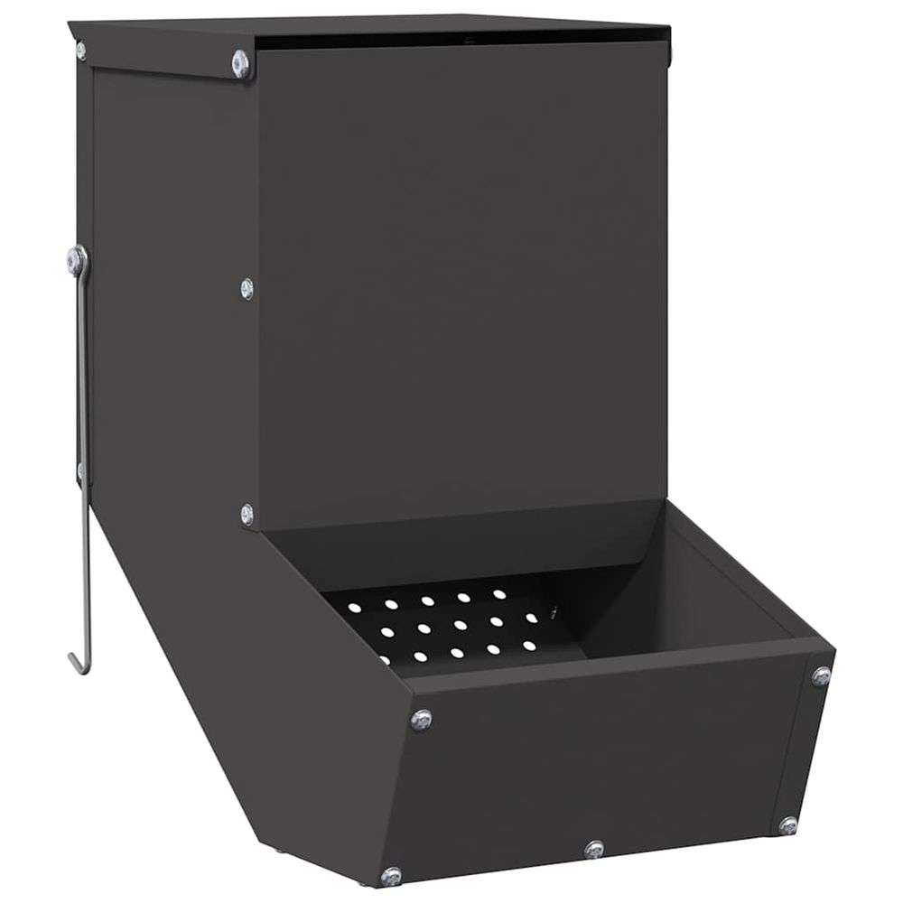 Distributeur pour lapins noir 17,5 x 26 x 28,5 cm 1,5 kg