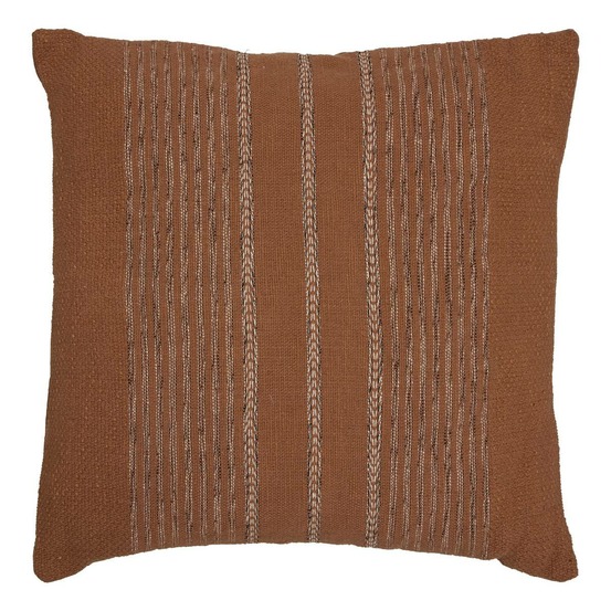 Coussin mira 55x55cm terracotta