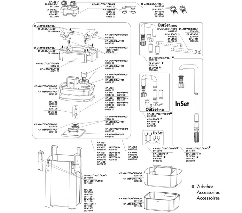 Pièces détachées cristalprofi e702