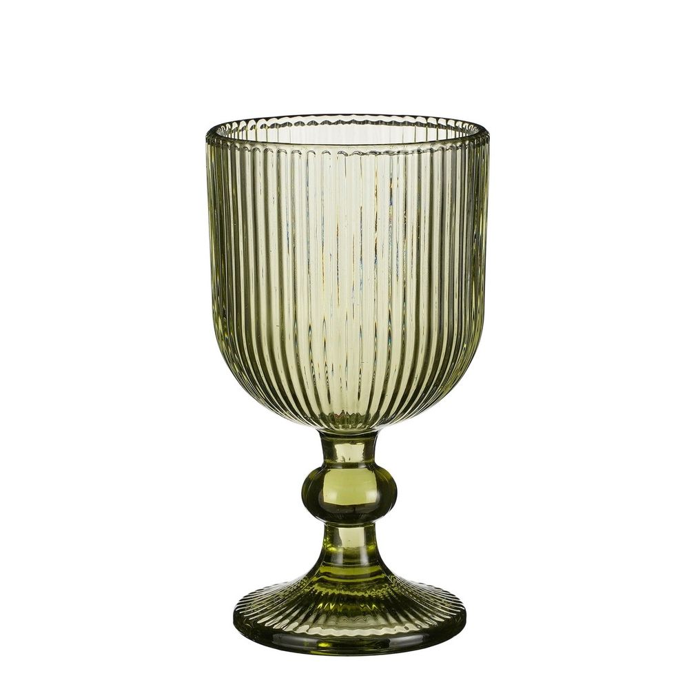 Verre à vin merlot h15x8cm - vert clair