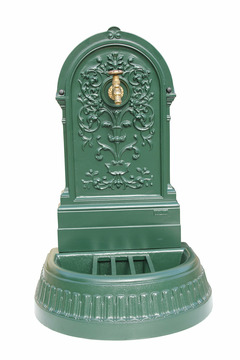 Fontaine floraison vert 6009 avec robinet colvert dommartin h. 98cm x l. 45cm