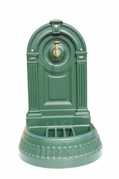 Fontaine empire vert 6009 avec robinet colvert dommartin h. 98cm x l. 45cm