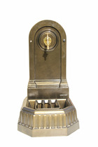 Fontaine citadine vieux bronze avec robinet standard dommartin h. 70cm x l. 35cm