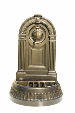 Fontaine empire vieux bronze avec robinet colvert dommartin h. 98cm x l. 45cm