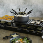 Appareil à raclette/fondue multifonctions et familial pour 12 personnes 1650w