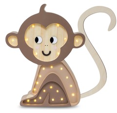 Lampe veilleuse singe brun