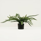 Plante verte artificielle fougère réaliste en pot, h.45cm - eyota