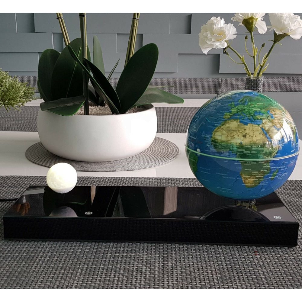 Lampe boule en lévitation chargeur de téléphone sans fil
