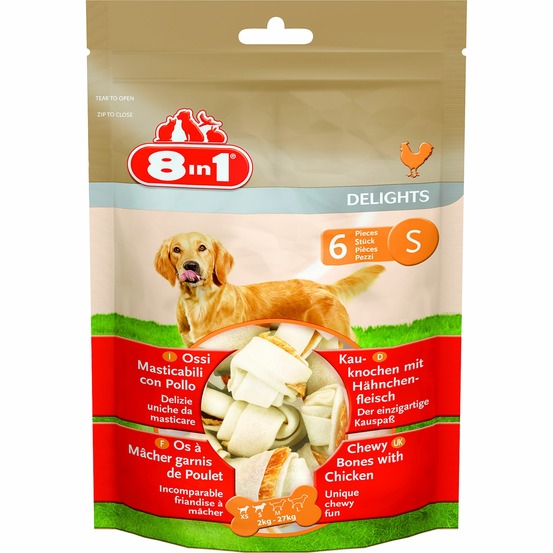 Friandises 8 in 1 delights poulet en sachet taille : s
